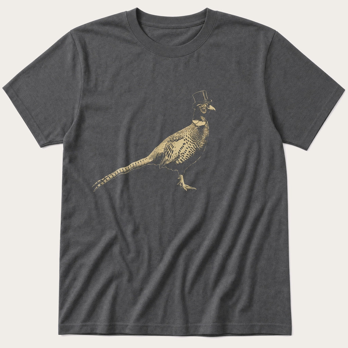 Posh Pheasant 1 — Charcoal T-Shirt