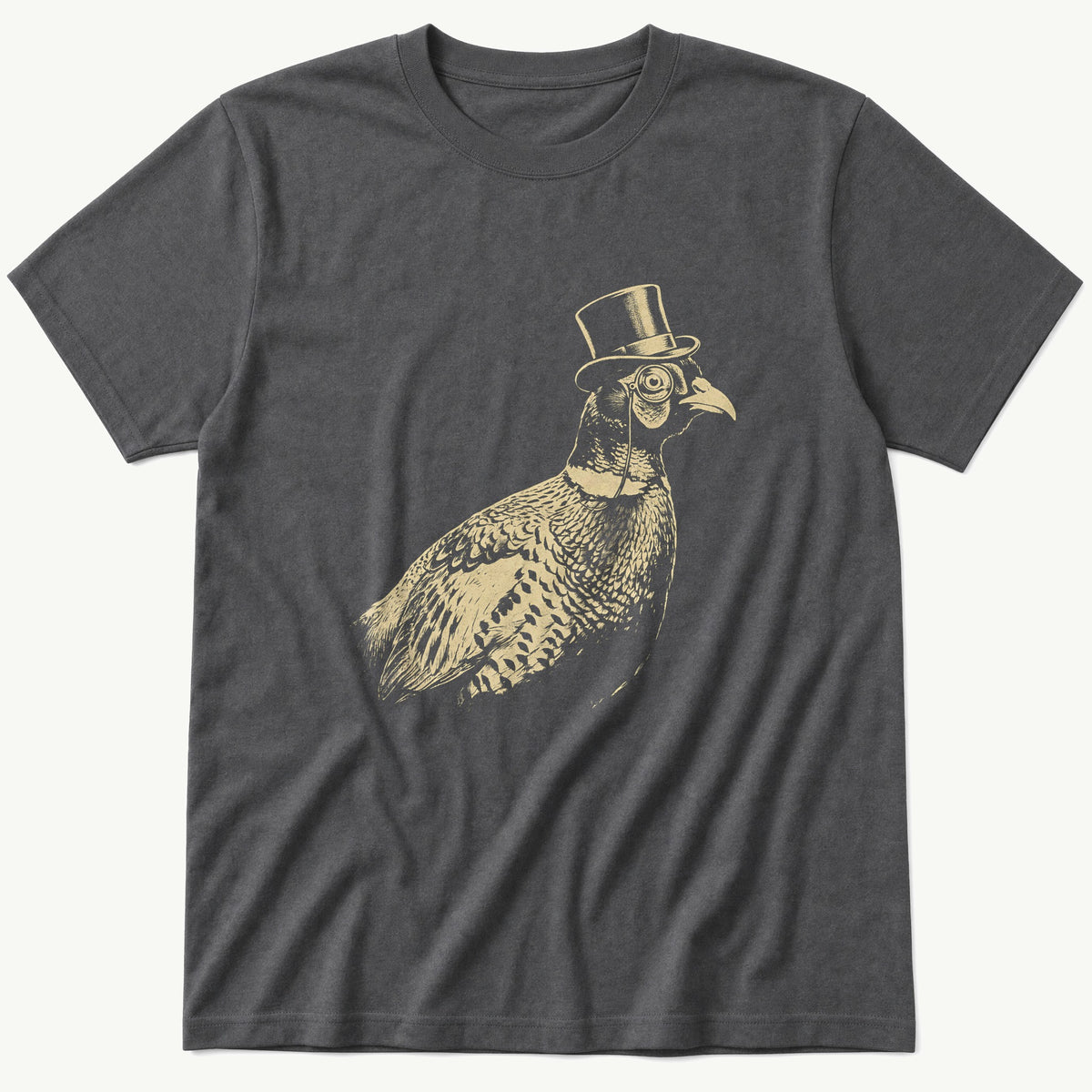 Posh Pheasant 6 — Charcoal T-Shirt