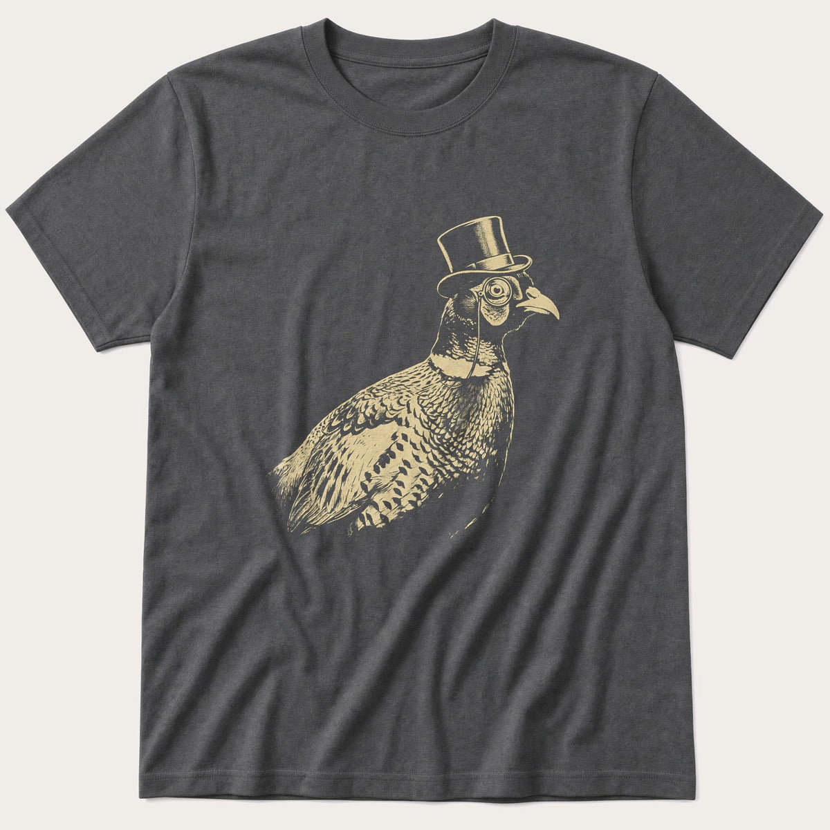 Posh Pheasant 6 — Charcoal T-Shirt