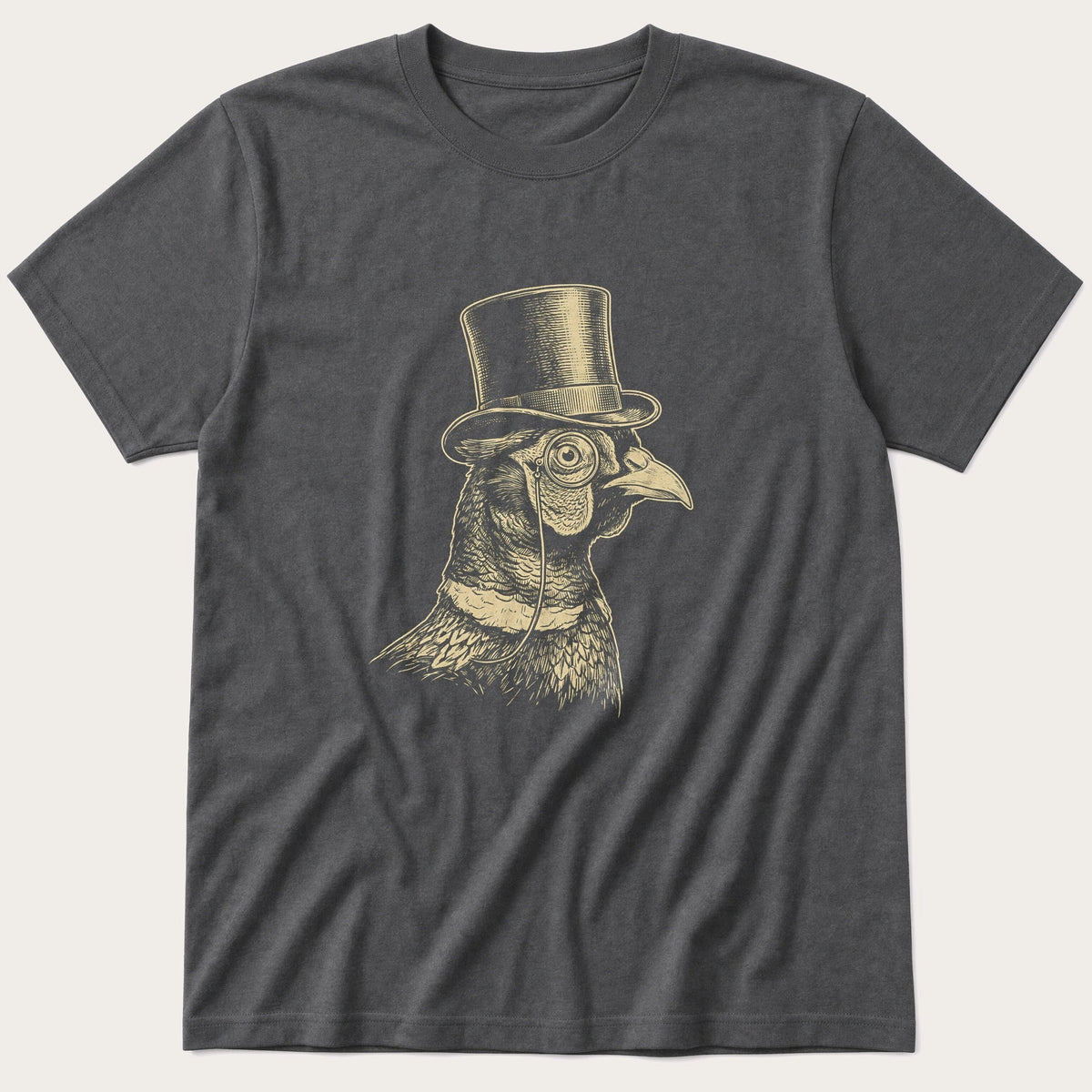 Posh Pheasant 8 — Charcoal T-Shirt