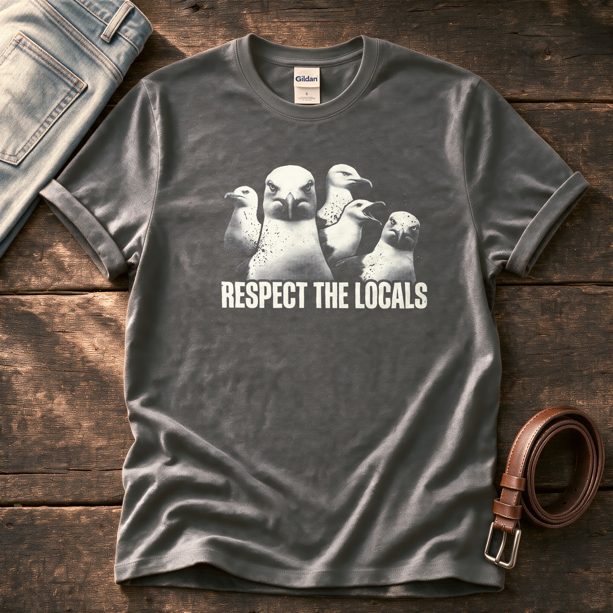 Respect The Locals 11 — Charcoal Comfort Colors tee