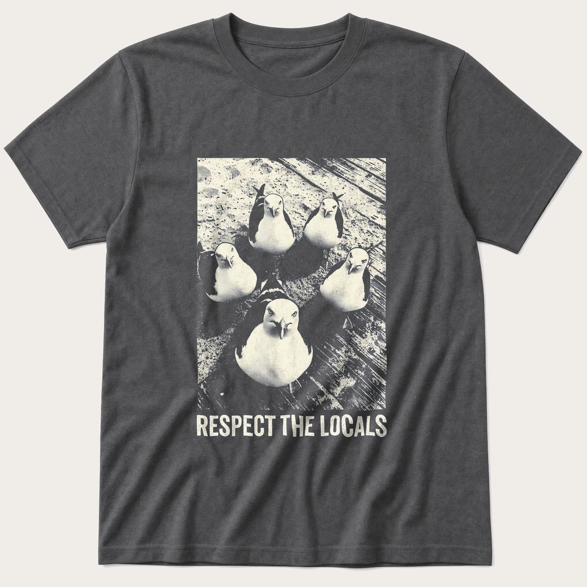 Respect The Locals 22 — Charcoal T-Shirt