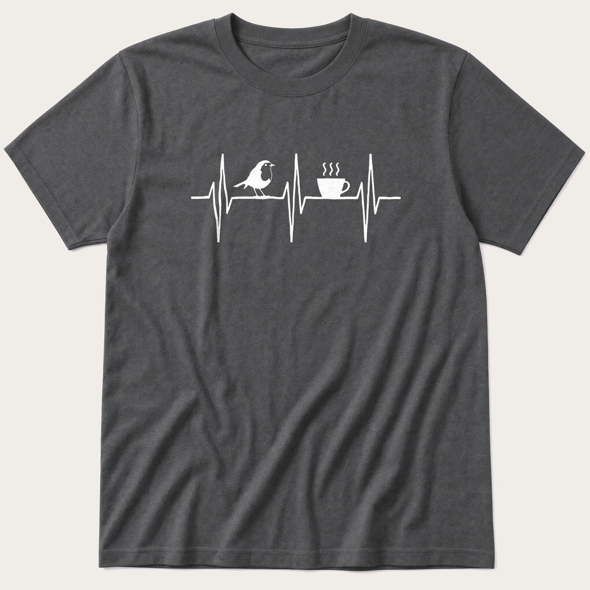 Robin Heart Beat — Charcoal T-Shirt
