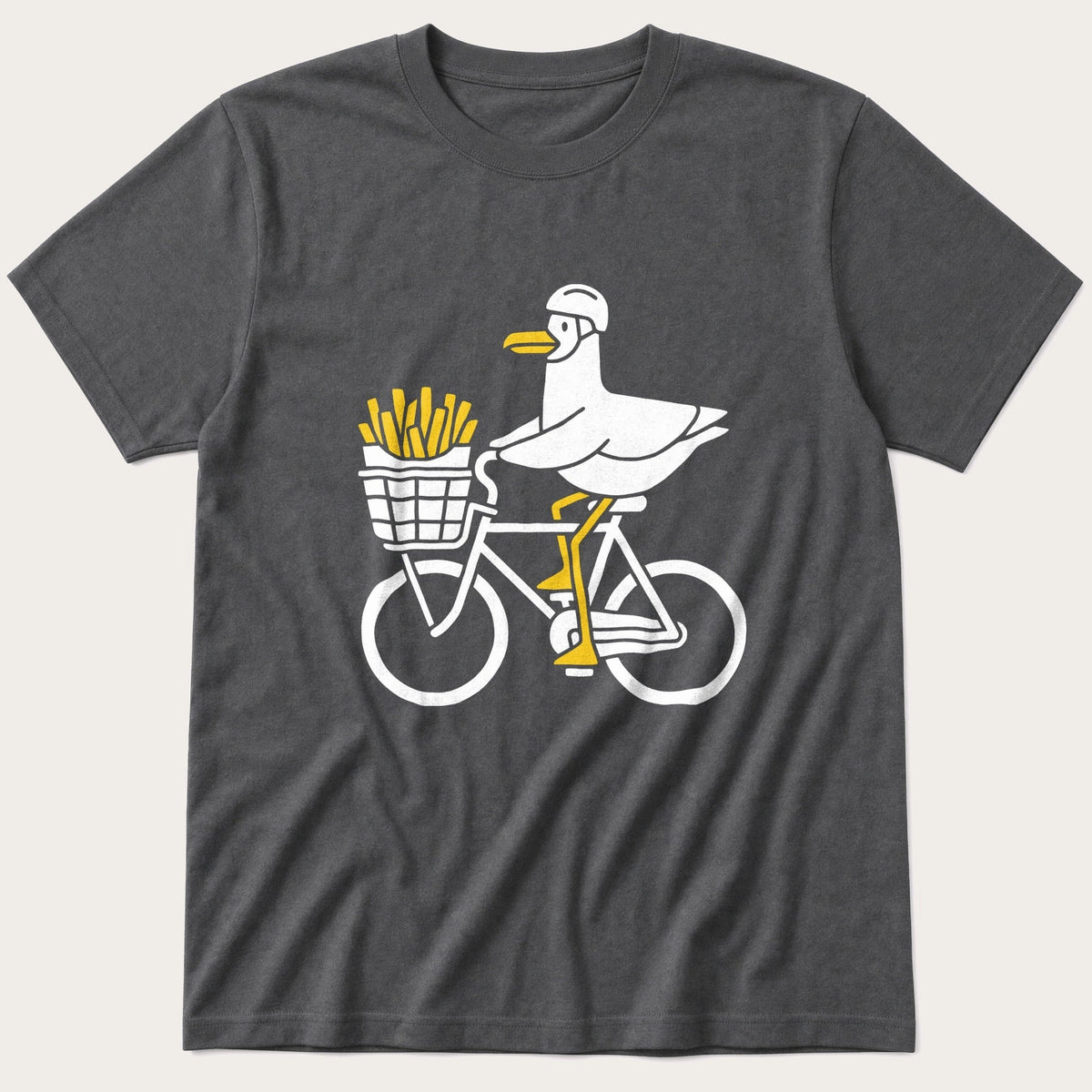 Seagull Bike 3 — Charcoal T-Shirt