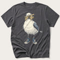 Seagull With Chips — Charcoal T-Shirt