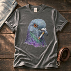 Smoking Pigeon 22 — Charcoal Comfort Colors tee