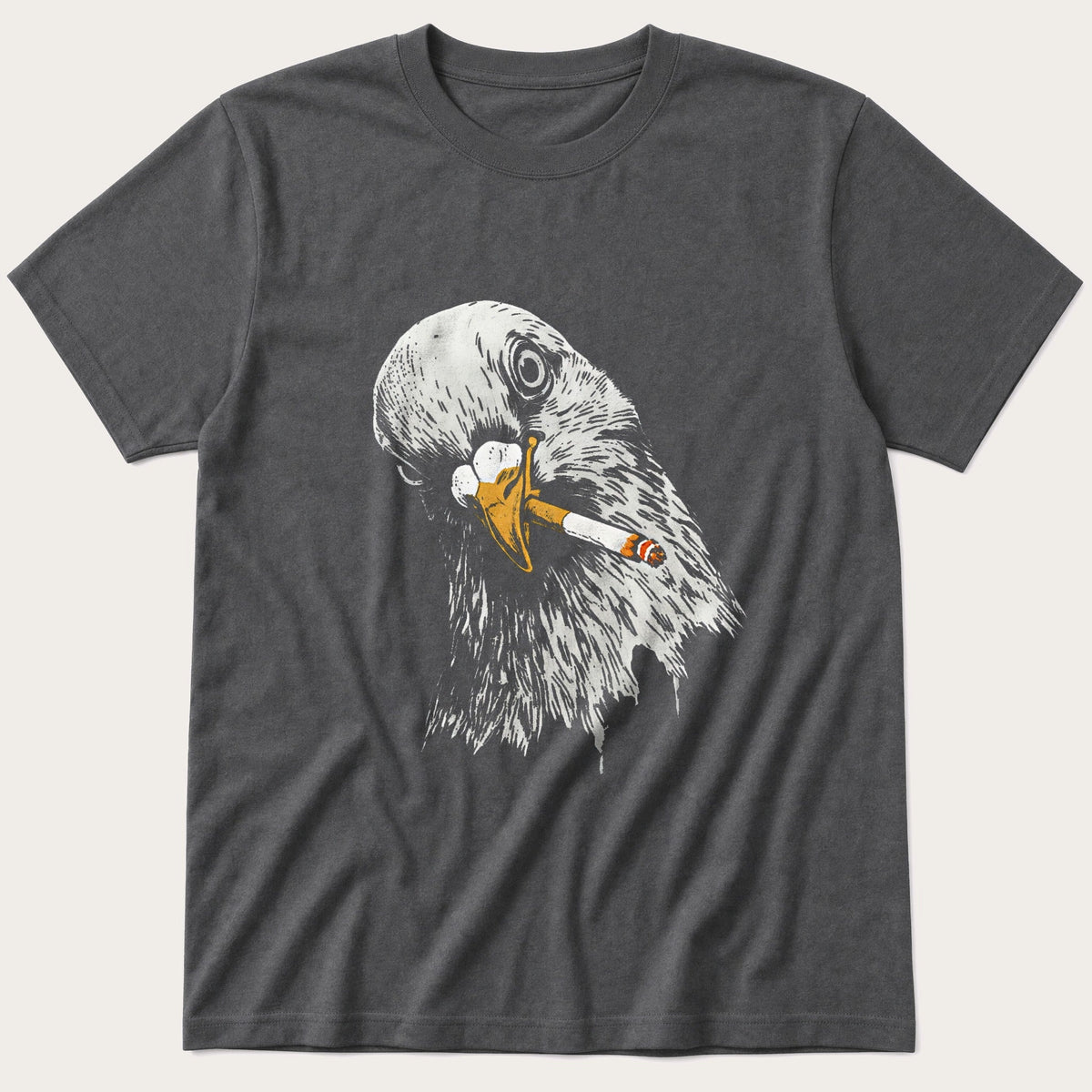 Smoking Pigeon 5 — Charcoal T-Shirt