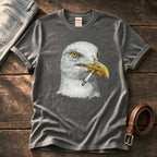 Smoking Seagull 8 — Charcoal Comfort Colors tee