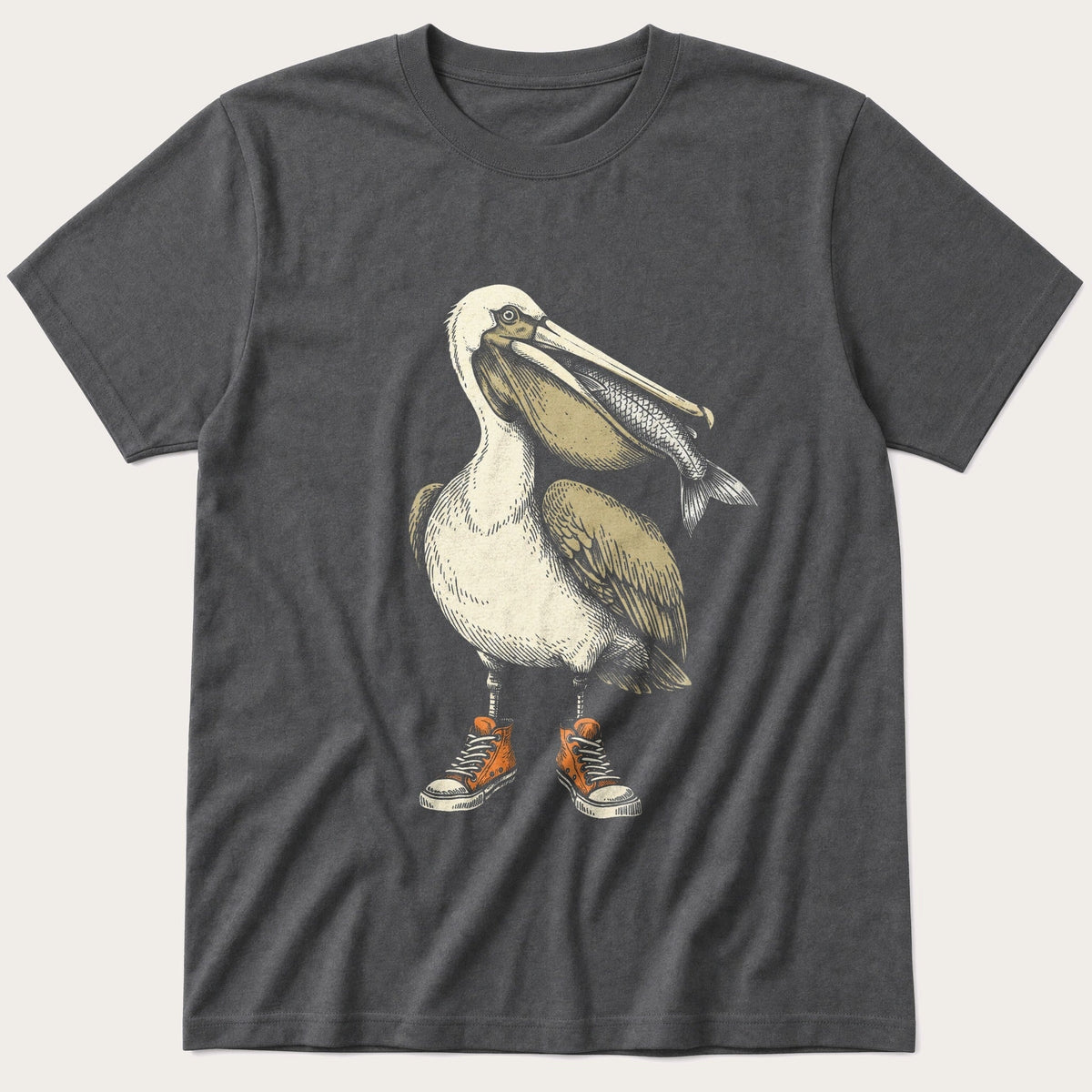 Sneaker Pelican — Charcoal T-Shirt