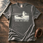 Steal Eat Repeat — Charcoal Comfort Colors tee