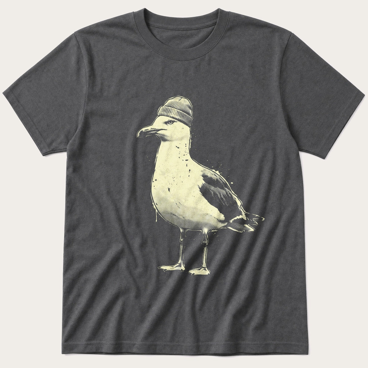 Street Seagull 6 — Charcoal T-Shirt