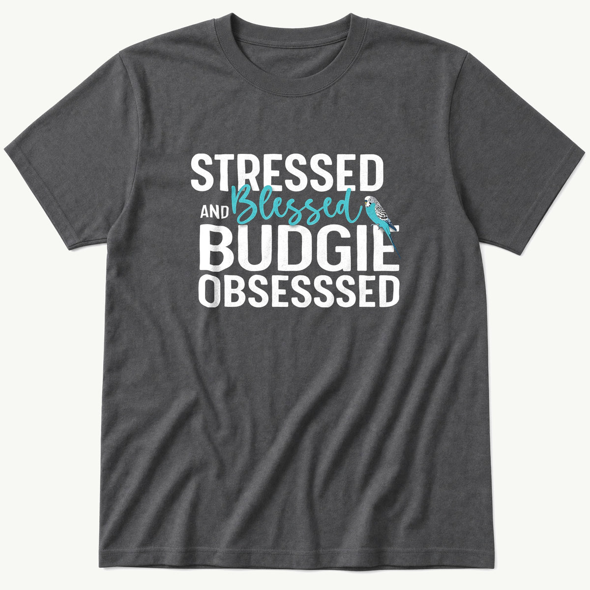 Stressed And Blessed — Charcoal T-Shirt