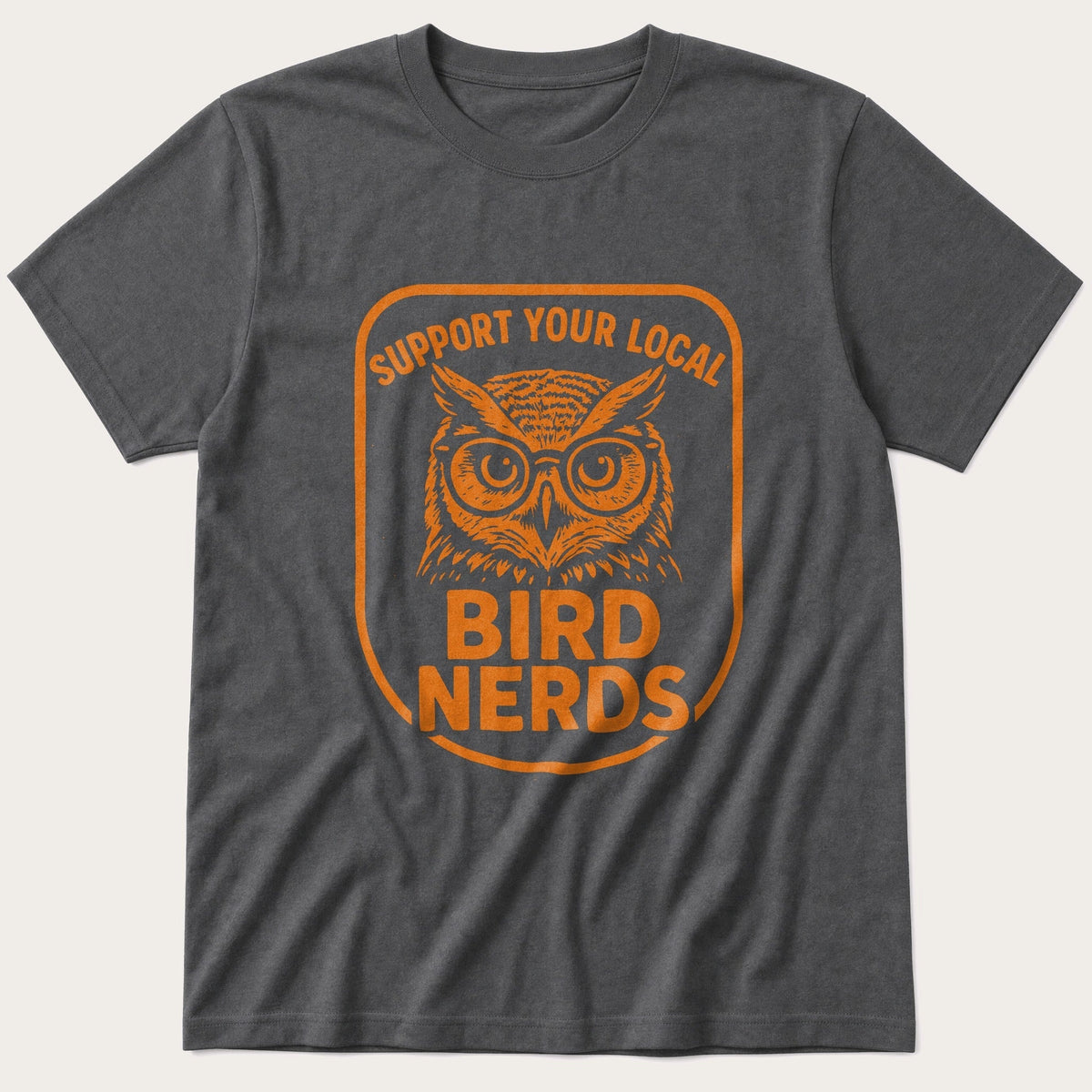 Support Bird Nerds — Charcoal T-Shirt