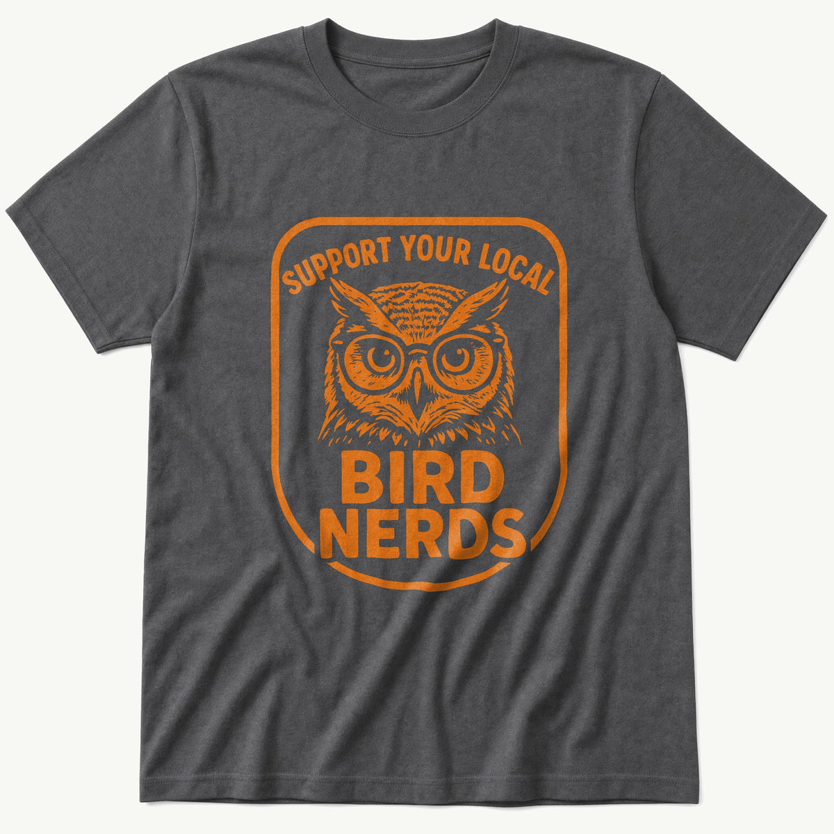 support-bird-nerds — Charcoal T-Shirt