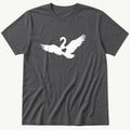 Swan Heart — Charcoal T-Shirt