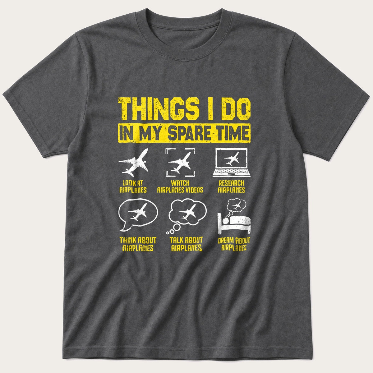Things I do in my Spare Time — Charcoal T-Shirt