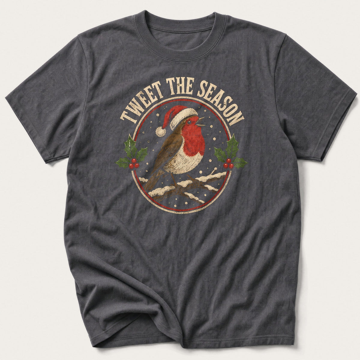 Tweet The Season — Charcoal T-Shirt