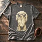 Washed Out Shoebill 4 — Charcoal Comfort Colors tee