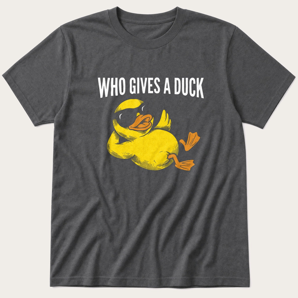Who Gives A Duck — Charcoal T-Shirt