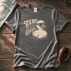 Zero Ducks Given — Charcoal Comfort Colors tee