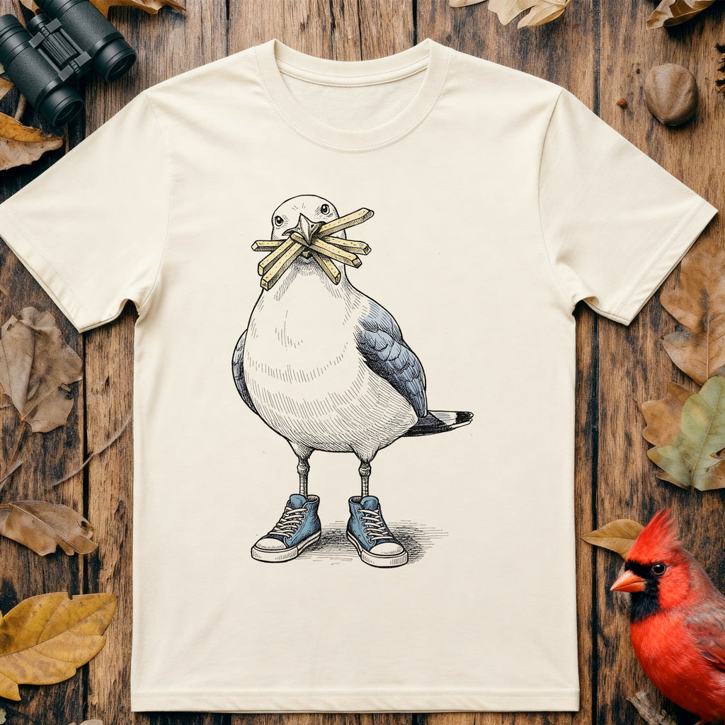 Seagull With Chips  T Shirt