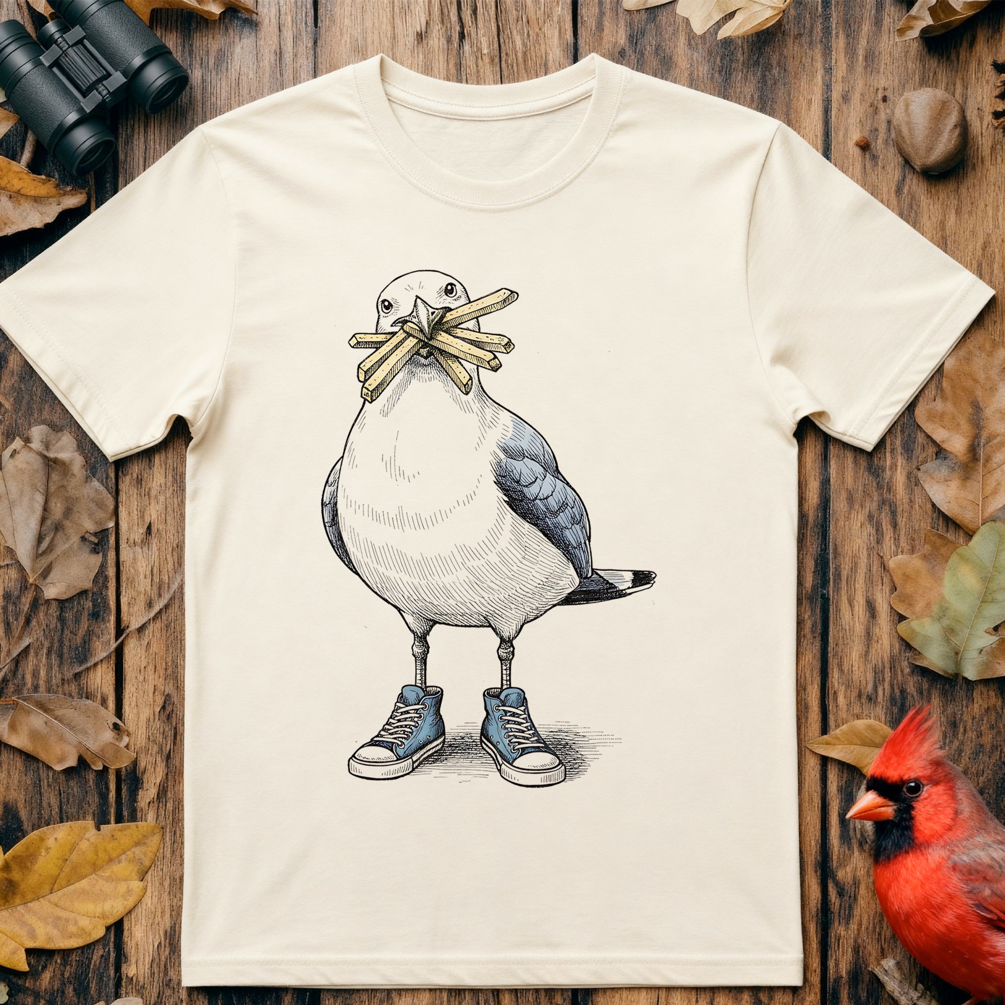 Seagull With Chips  T Shirt