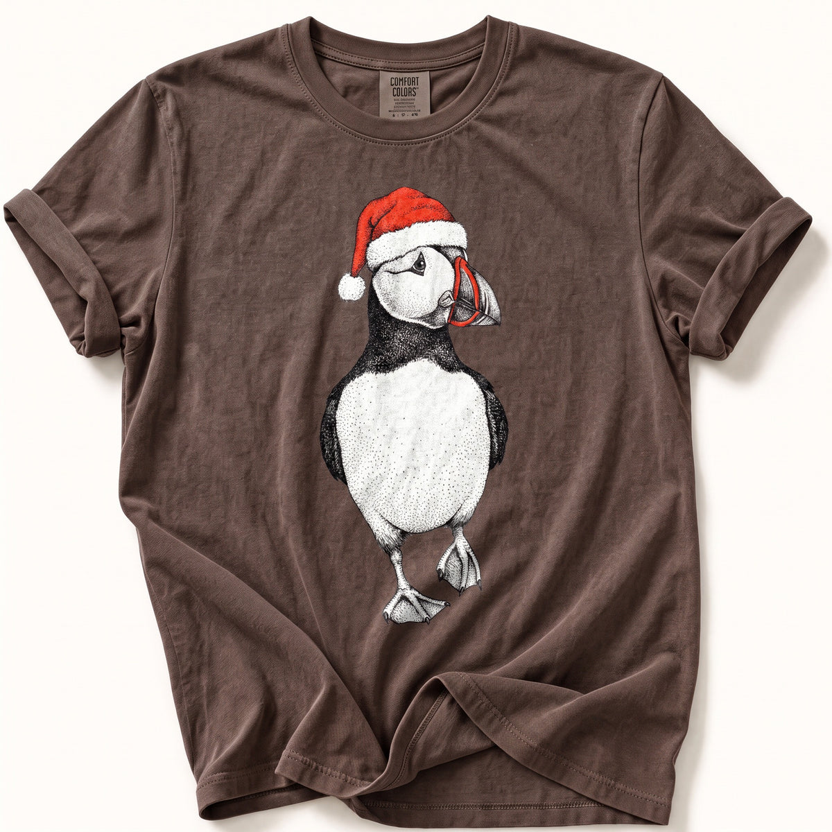 Santa Hat Puffin Comfort Colors® Tee