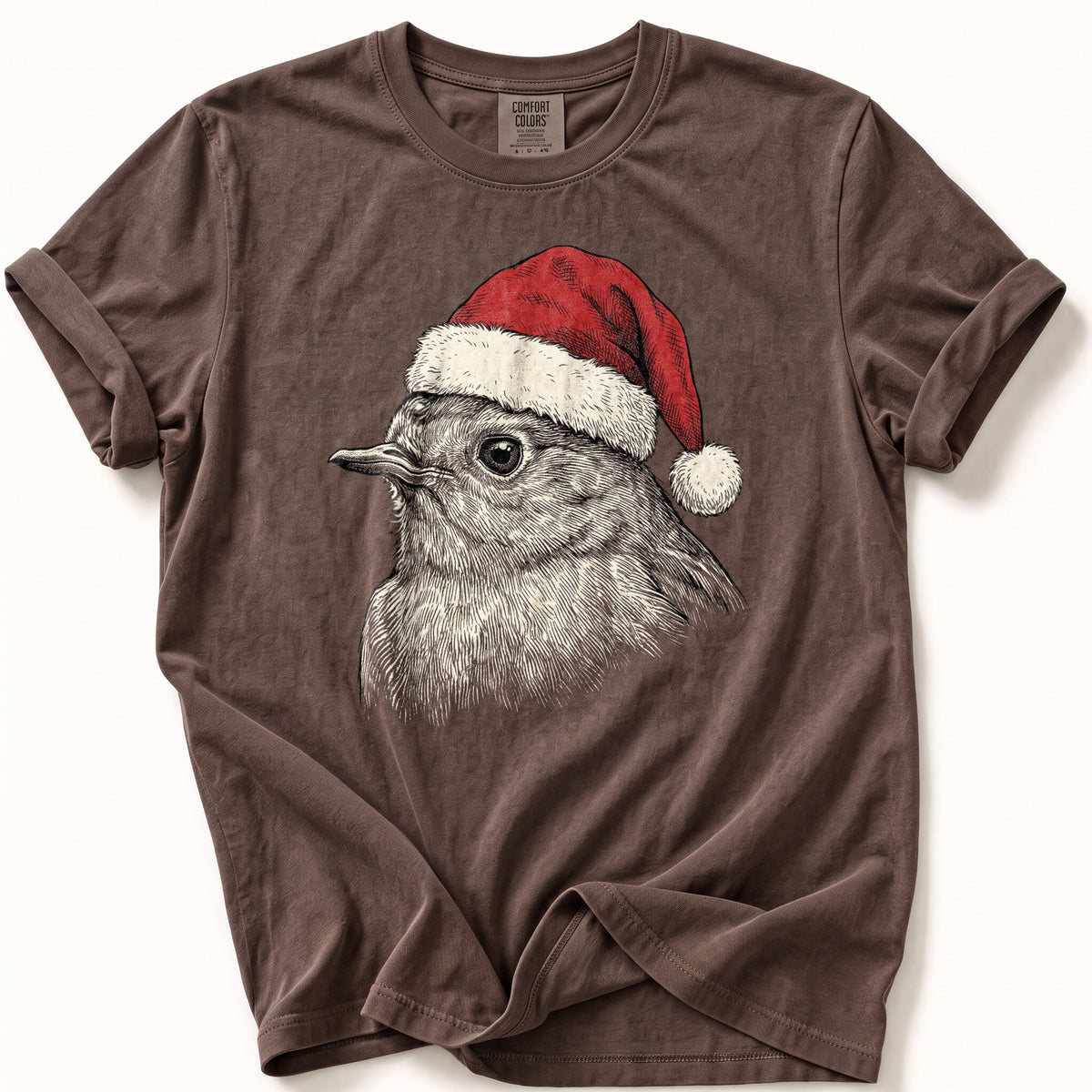 Santa Hat Sparrow Comfort Colors® Tee