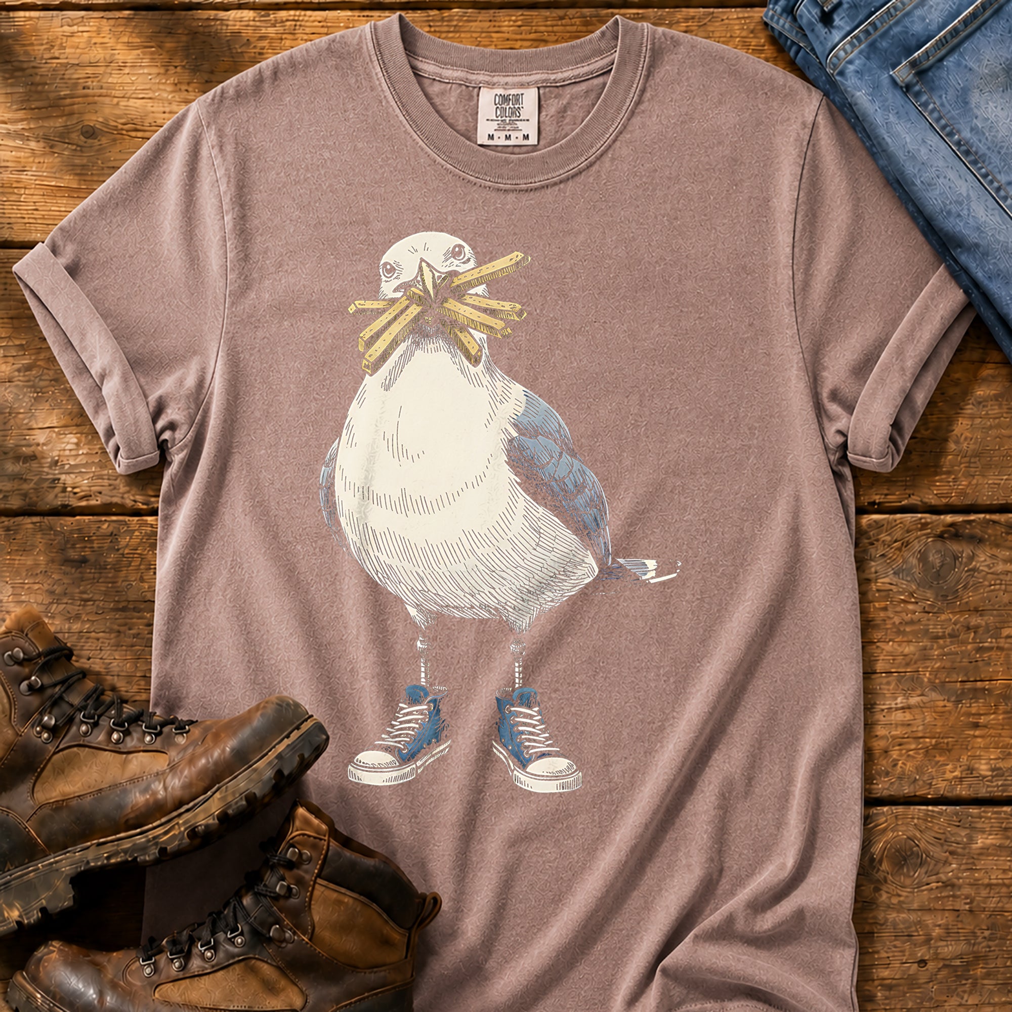 Seagull With Chips Comfort Colors® Tee