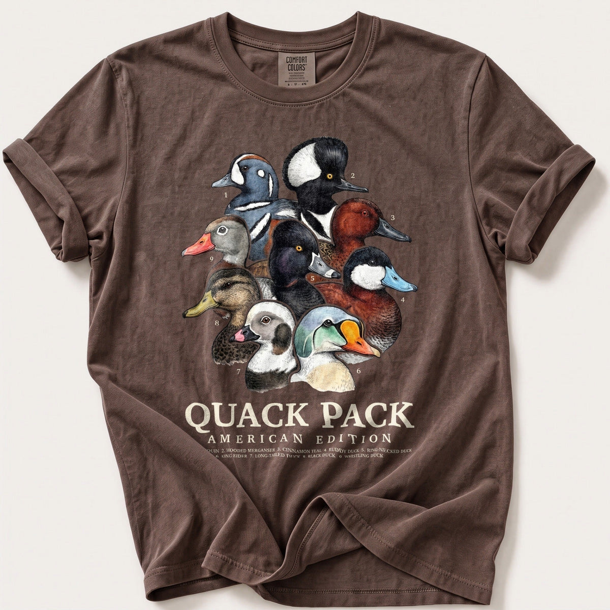 American Quack Pack — Espresso Comfort Colors tee