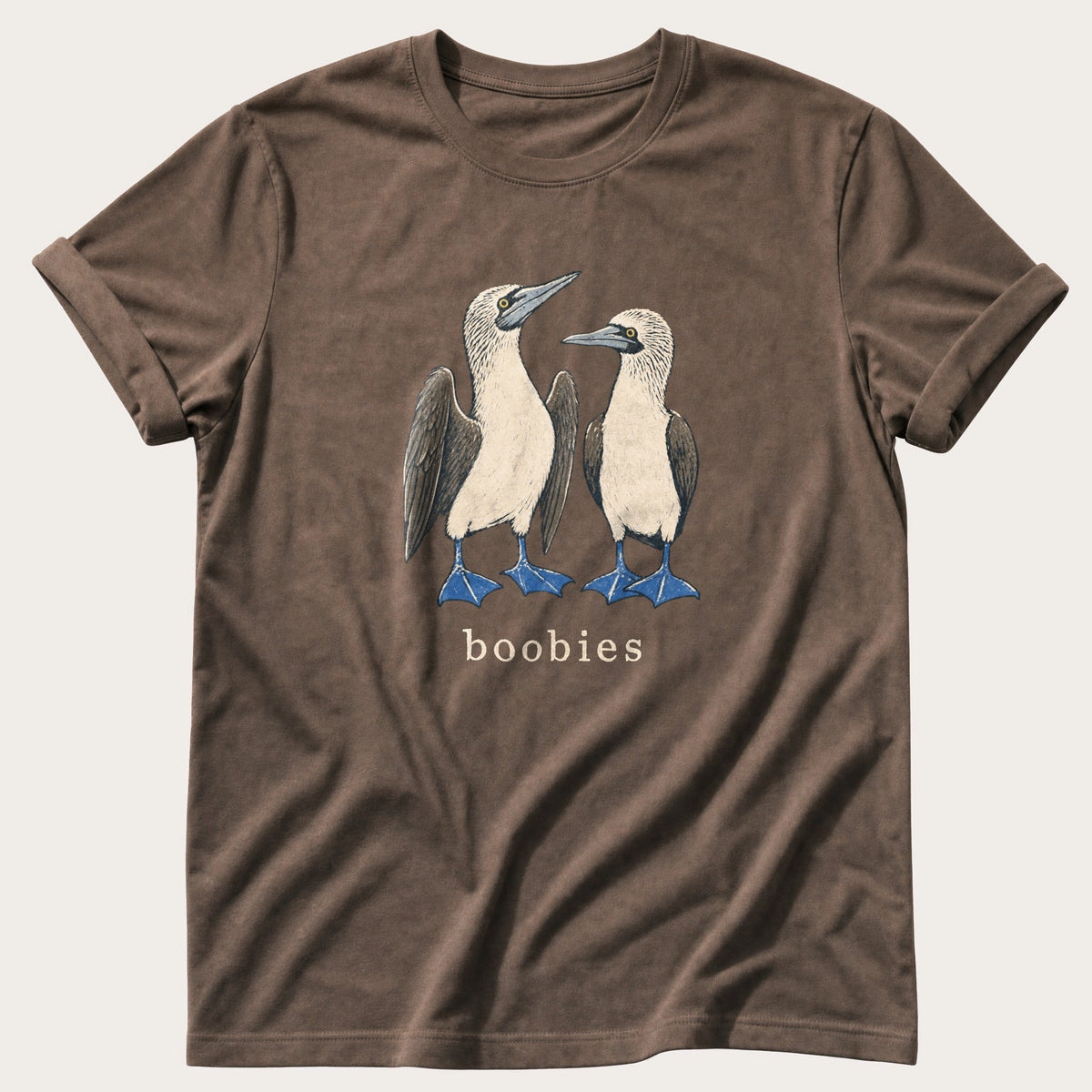 Boobies — Espresso Comfort Colors tee