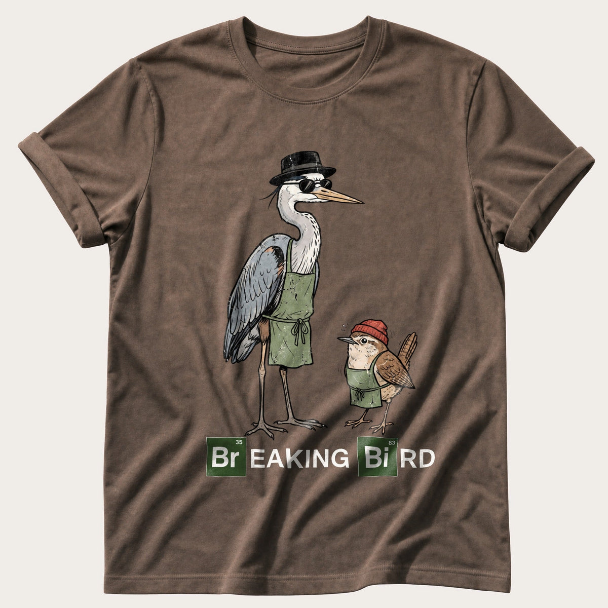 Breaking Bird — Espresso Comfort Colors tee