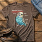 Budgie Anatomy — Espresso Comfort Colors tee