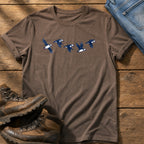 Flying Puffins 5 — Espresso Comfort Colors tee