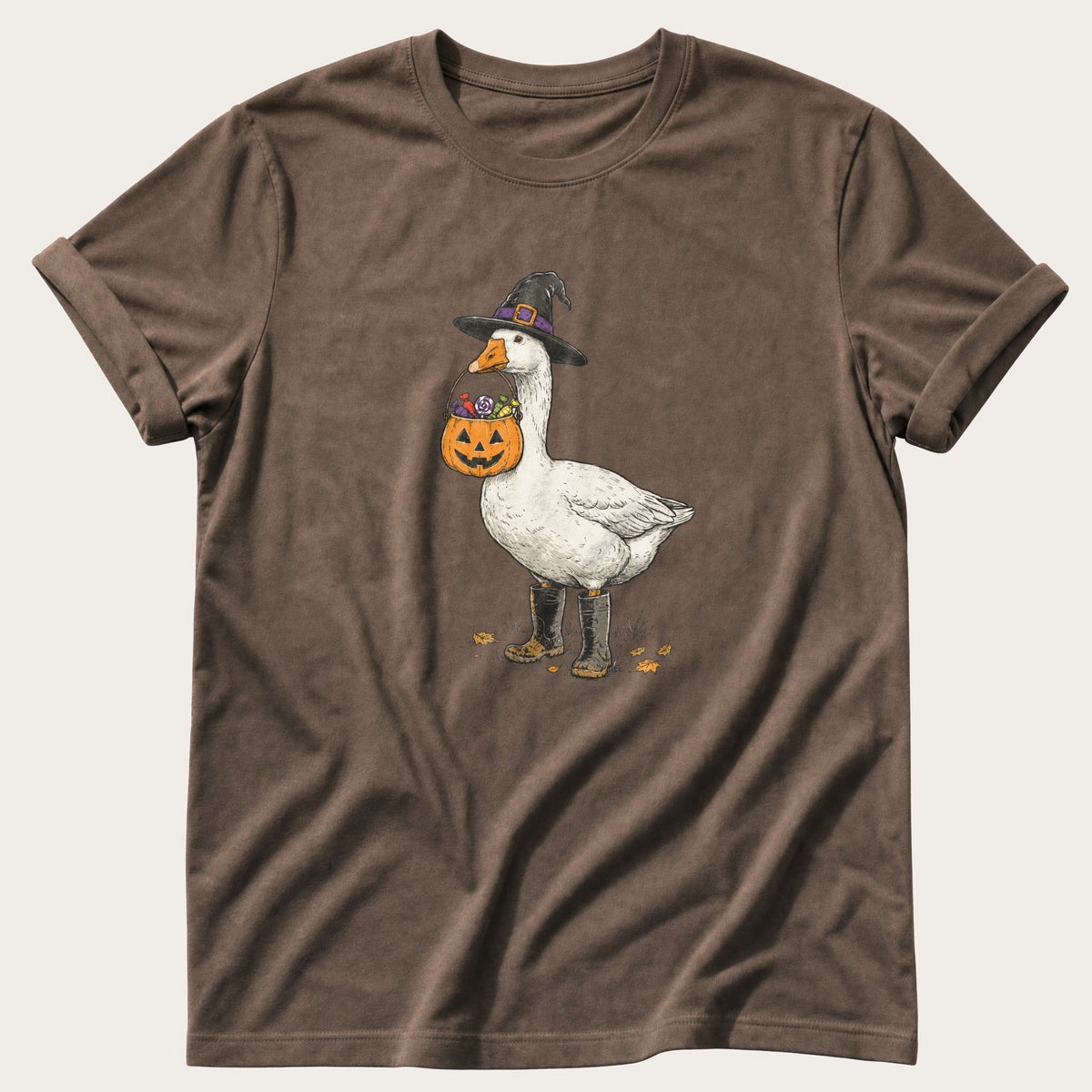 Goose Or Treat — Espresso Comfort Colors tee