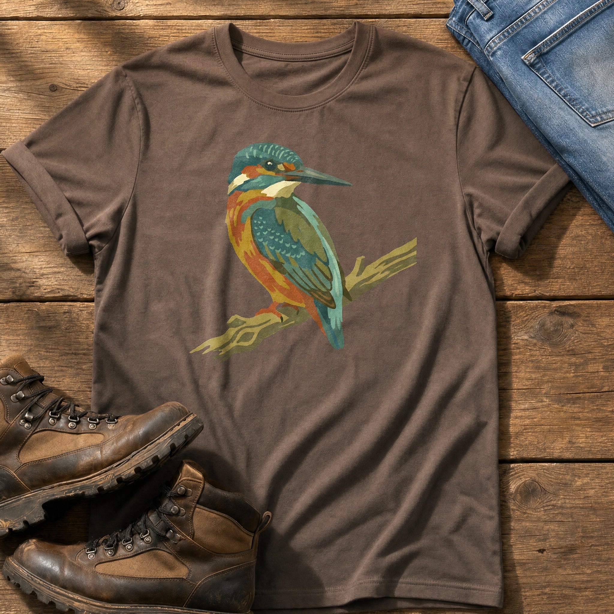 King Fisher 44 — Espresso Comfort Colors tee