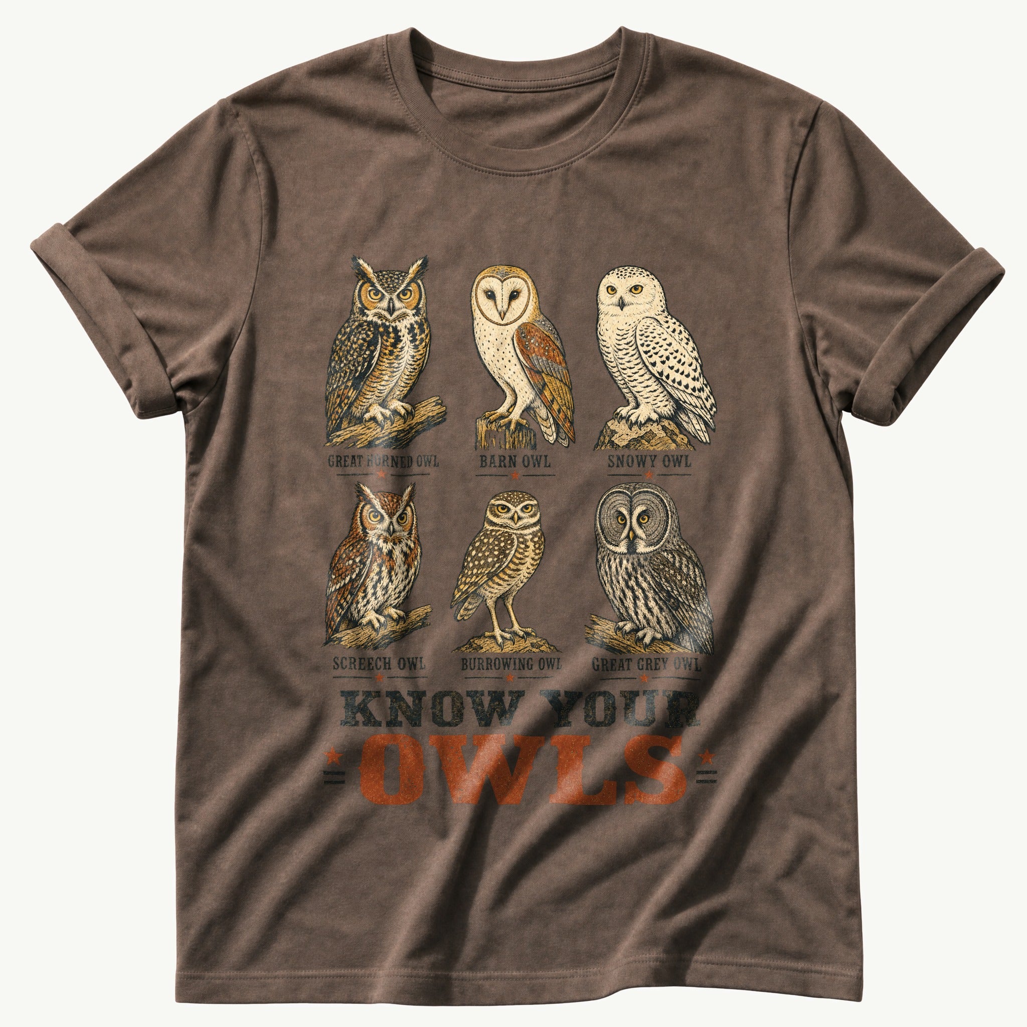 know-your-owls — Espresso Comfort Colors tee
