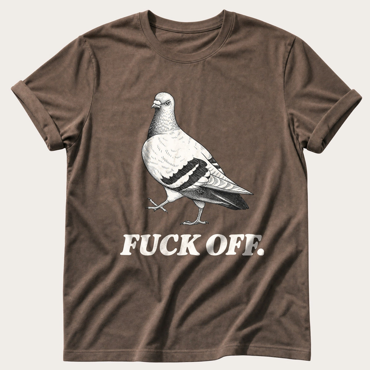 Pigeon Has Spoken — Espresso Comfort Colors tee