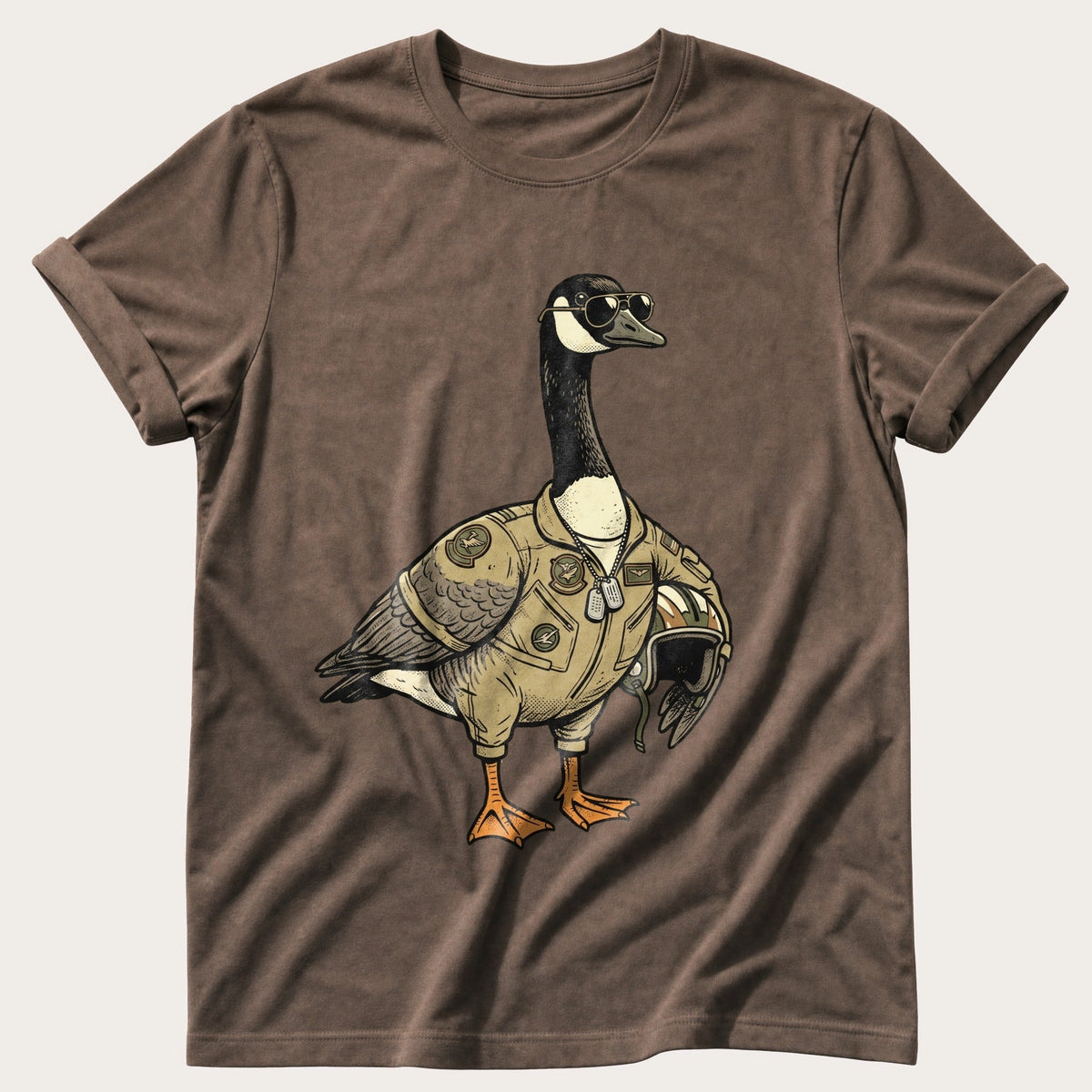 Pilot Goose — Espresso Comfort Colors tee