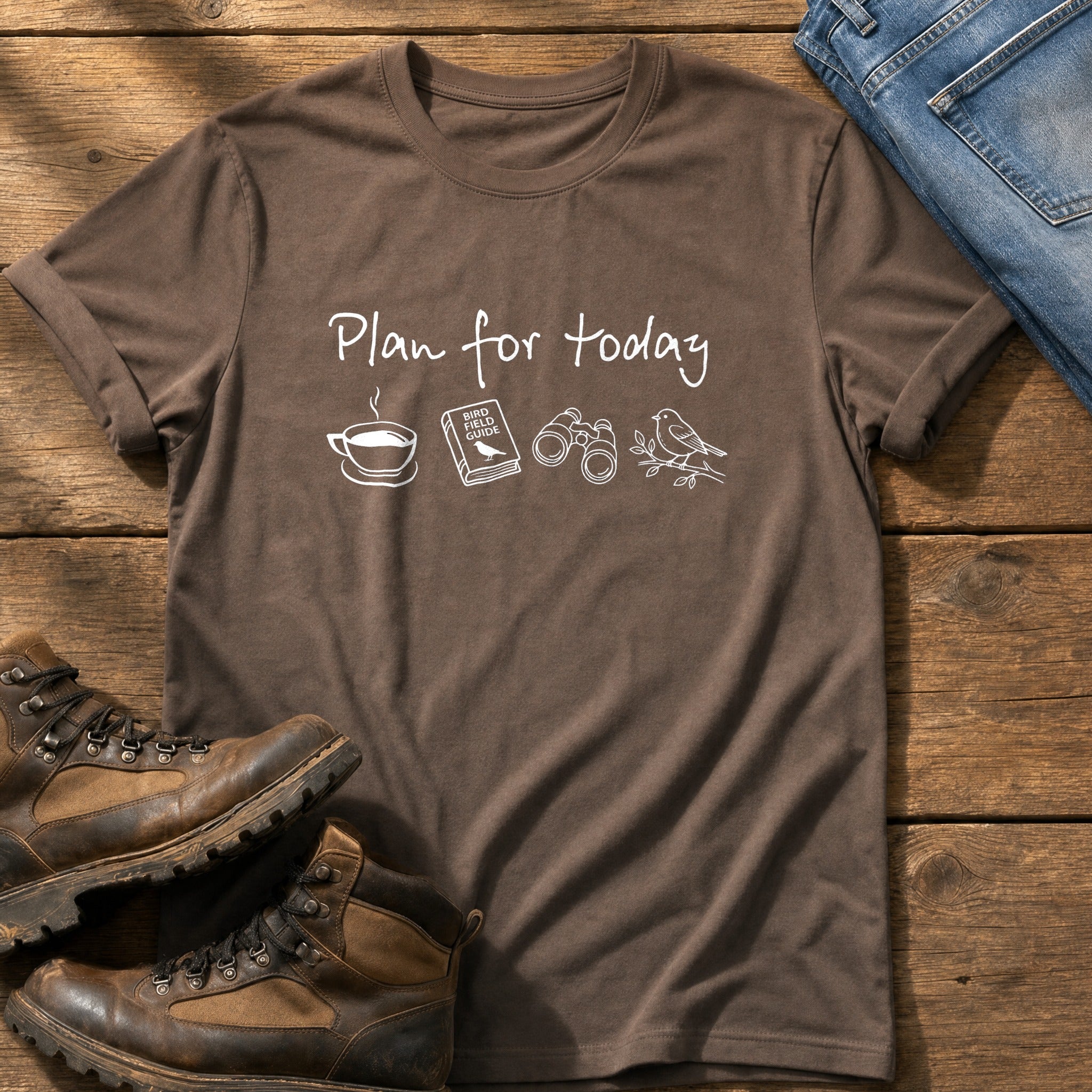 Plan For The Day — Espresso Comfort Colors tee