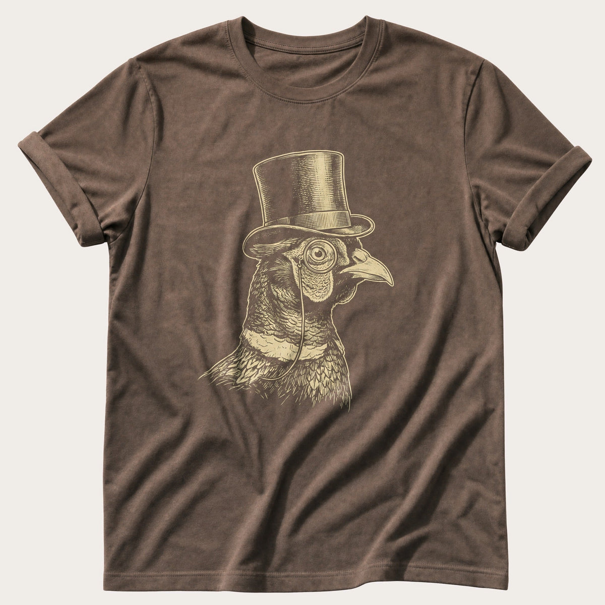 Posh Pheasant 8 — Espresso Comfort Colors tee