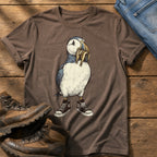 Puffin And Fish 77 — Espresso Comfort Colors tee