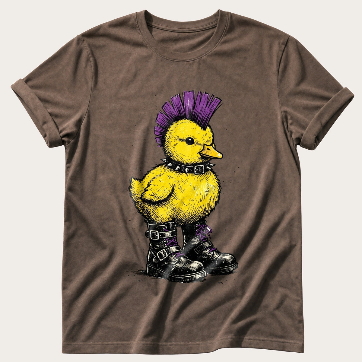 Punk Duck 1 — Espresso Comfort Colors tee