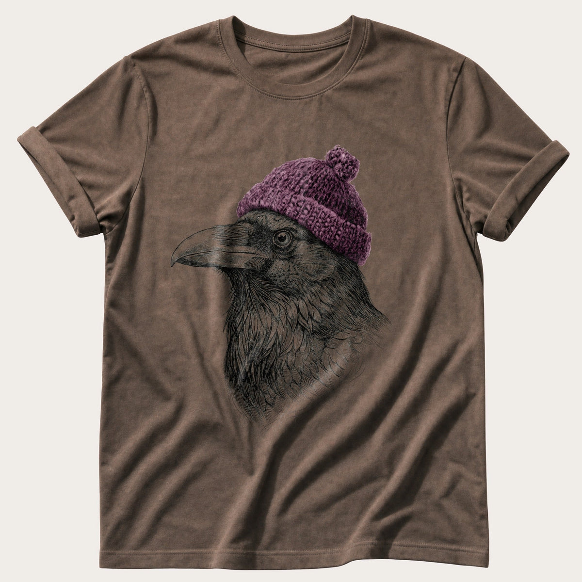 Raven Sketch 4 — Espresso Comfort Colors tee