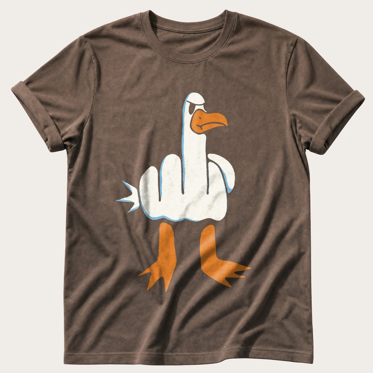 Rude Seagull — Espresso Comfort Colors tee