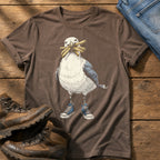 Seagull With Chips 2 — Espresso Comfort Colors tee