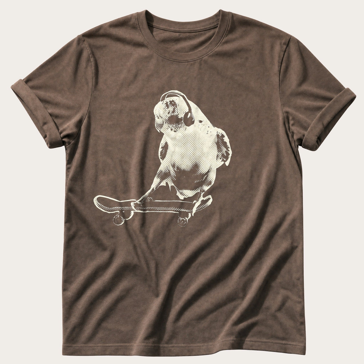 Skater Budgie 99 — Espresso Comfort Colors tee