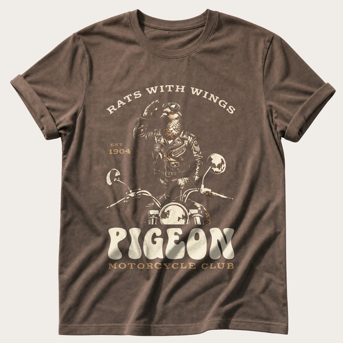 Sky Rat Salute — Espresso Comfort Colors tee