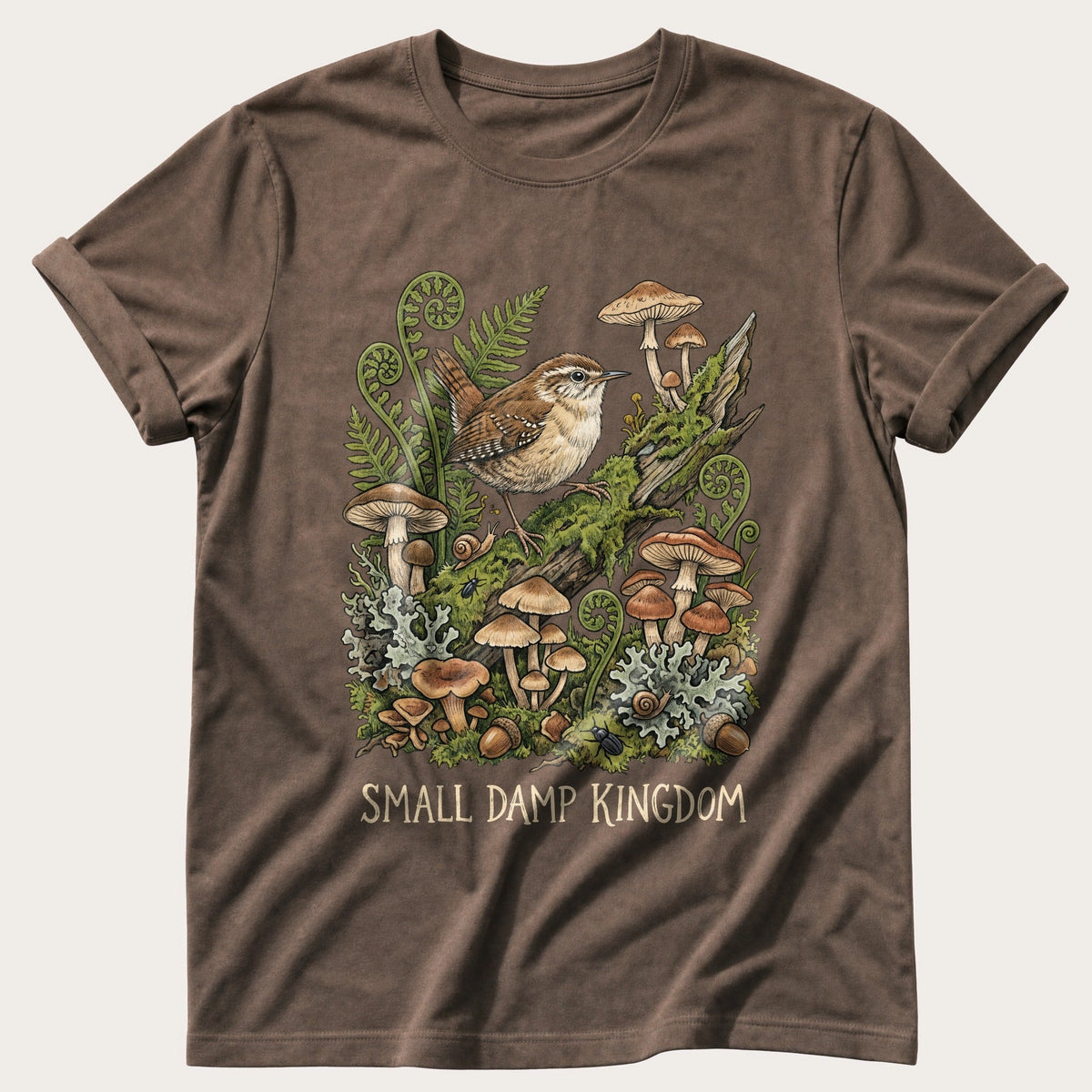 Small Damp Kingdom — Espresso Comfort Colors tee