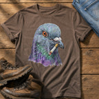 Smoking Pigeon 22 — Espresso Comfort Colors tee